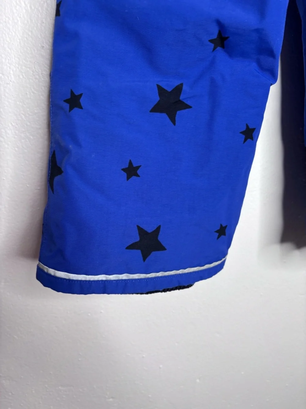 Hanna Andersson Blue Black Star Print Insulated Snow Pants Size 5T EUC